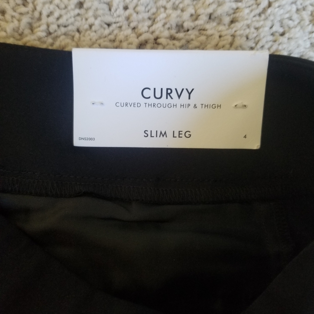 NWT Ann Taylor curvy slim leg black trousers size 4 - Picture 5 of 7